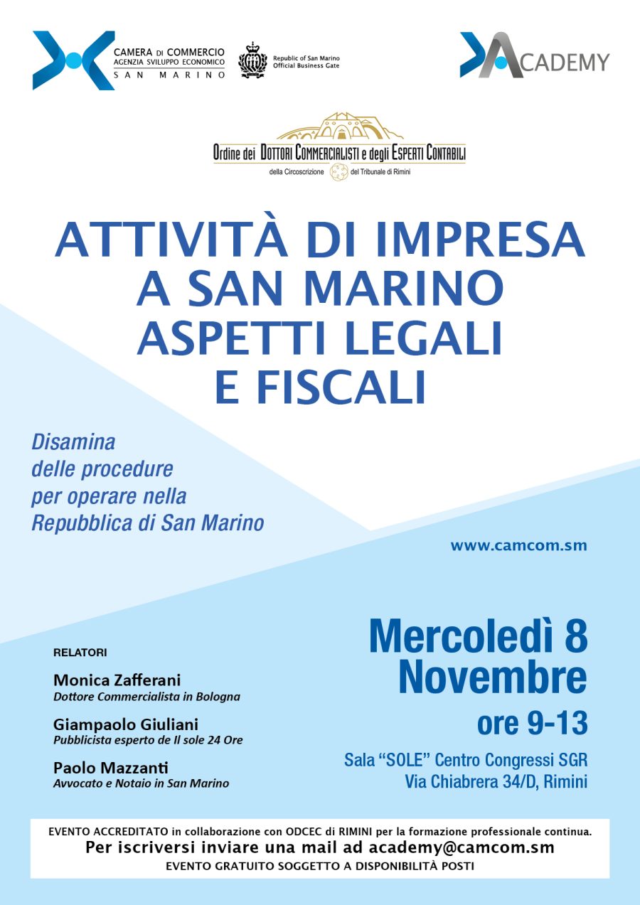 SAN MARINO & PROVINCIA DI RIMINI - Chamber of commerce